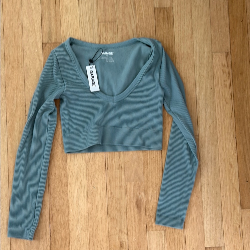 Garage Cropped Long Sleeve Top